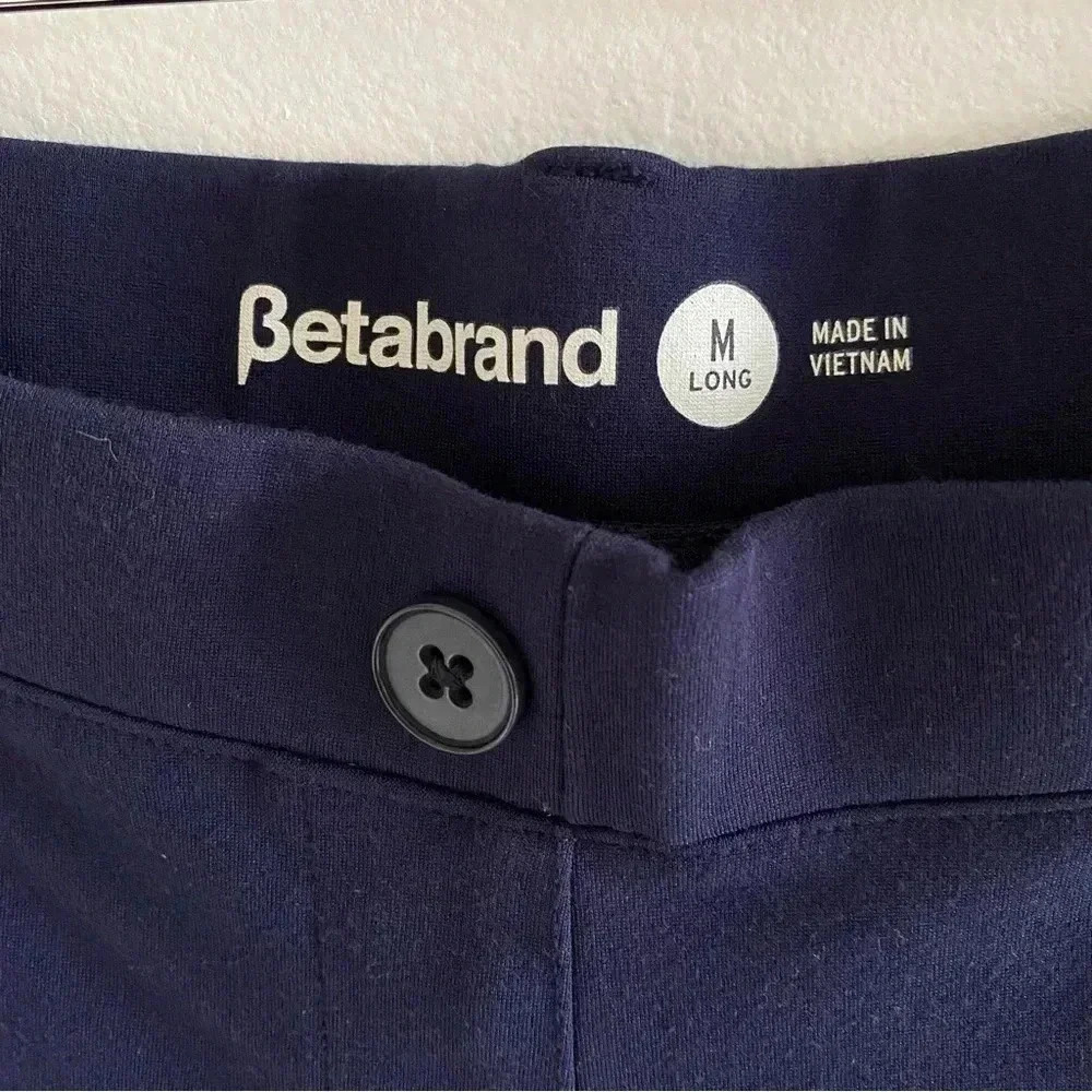 NWOT Betabrand Navy Dress Yoga Pant Medium Long - Picture 5 of 10